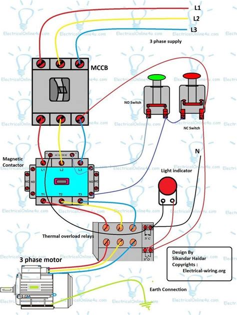 elegant  phase motor starter wiring diagram electrical wiring electrical circuit diagram