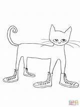 Pete Cat Coloring Shoes Pages Printable Printables Splat Color Preschoolers Preschool Sheets School David Supercoloring Version Click Classroom Print Cats sketch template