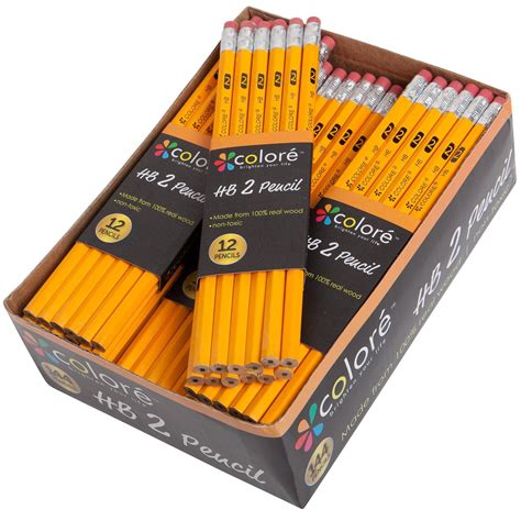 hb  pencils  eraser  piece bulk supply  set    box   packs  hb