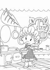 Coloring Kitchen Pages Cooking Utensils Getcolorings Getdrawings sketch template