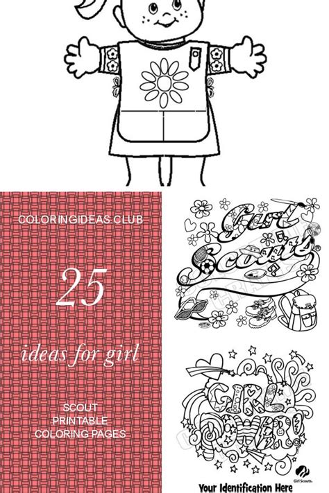 ideas  girl scout printable coloring pages printable coloring