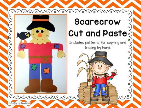 scarecrow cut  paste scarecrows cut  paste  hands
