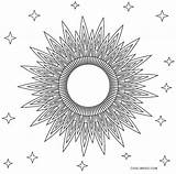 Sun Coloring Pages Mandala Printable Cool2bkids sketch template