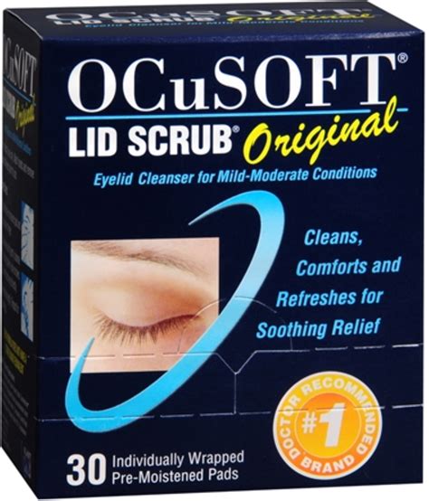 ocusoft lid scrub original wipes  pack myeyesupplycom