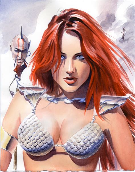 Red Sonja Commission In Mike Mayhew S Commissions Comic