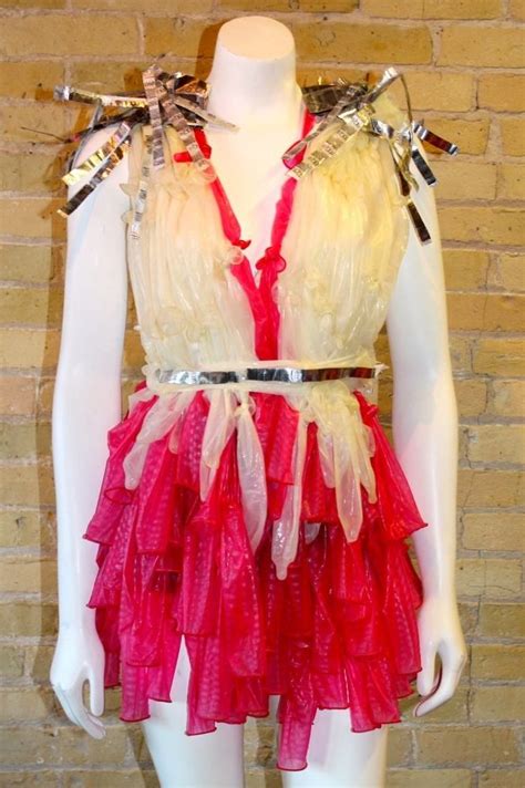 prom dresses made out of condoms aim to promote safe sex huffpost
