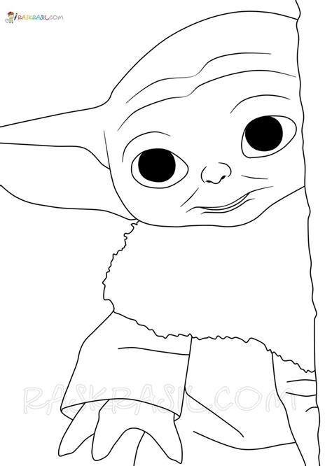 baby yoda coloring page   pictures  printable star wars
