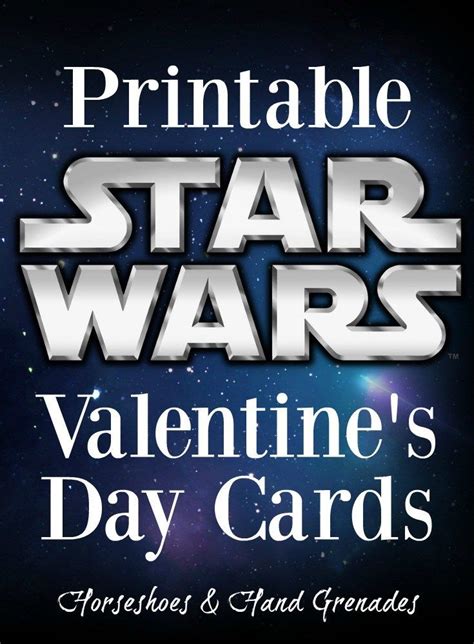 printable star wars valentines day cards horseshoes hand grenades
