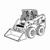 Skid Loader Plow Colorare Steer Cantiere Bobcat Dump Macchine Tractor Sheets Ausmalen Ausmalbilder Getcolorings Graafmachine Getdrawings Mezzi Macchina Cliparts Disegnidacolorare sketch template