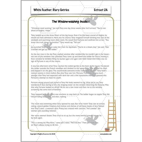 white feather diary entries ks2 english planning pack