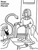 Moses Pharaoh Confronts Children sketch template