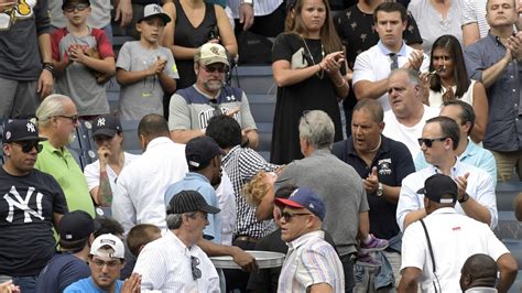 girl hit  foul ball  yankees game  games attention mpr news