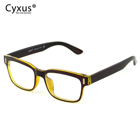 cyxus anti blue light computer glasses eyestrain reduction square frame