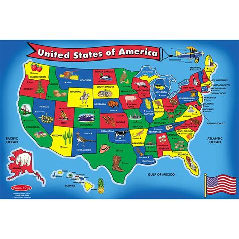 knowledge tree melissa  doug usa united states map floor