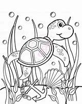 Coloring Sea Under Pages Turtle Seaweed Seaweeds Sheets Coloring4free Cute Kids Ocean Anchor Printable Color Kelp Getcolorings Ariel Mermaid Getdrawings sketch template