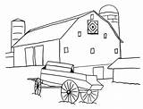 Barn Coloring Pages Quilt Amish Block Drawing Easy Getdrawings Farm Color County Simple Roof Print Quilts Printable Scene Clipart Getcolorings sketch template