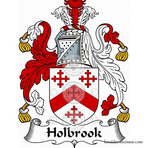 holbrook family heraldry genealogy coat  arms holbrook
