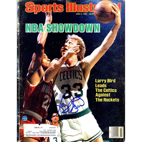 Larry Bird Signed 6986 Sports Illustrated Magazine Larry Bird Sports
