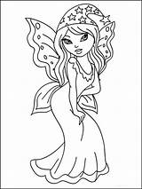Coloring Fairy Outline Princess Apps Pages Colouring Popular Library Coloringhome sketch template