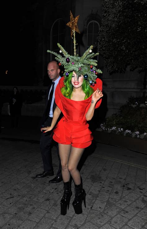 making a dress out of christmas trees entertainment talk gaga daily