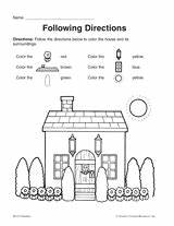 Directions Printable Grade Speech Slp Teachervision Materials sketch template