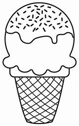 Ice Cream Clipart Food Cone Cupcakes Cupcake Coloring Pages Kids Drawing Clip Printable Drawings Easy Cute Outline Para Colouring Creams sketch template