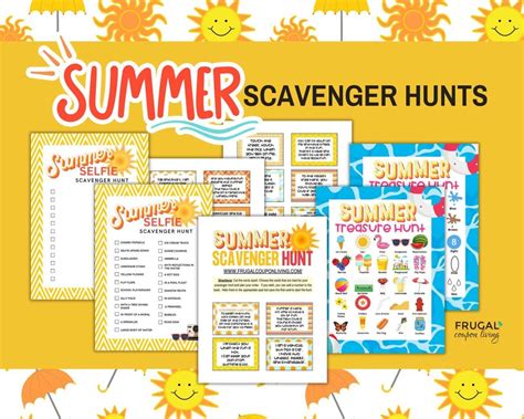 fun summer scavenger hunt ideas activities  kids