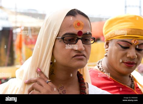 horizantal portrait of hijra transgenders laxmi narayan tripathi at