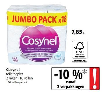 colruyt promotie cosynel toiletpapier cosynel huishouden geldig tot  promobutler