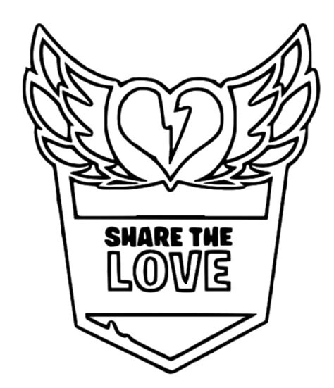coloriage saint valentin fortnite share  love