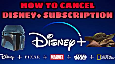 cancel disney  subscription youtube
