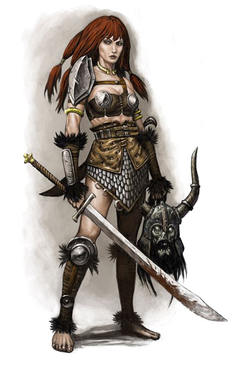 Female Warrior Red Sonja By Wiggers123 On Deviantart