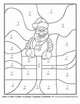 Math Christmas Worksheets Coloring Addition Kids Maths Worksheet Pages 4th 2nd 3rd Winter Printables First Graders Activities Grade Printable Logic sketch template