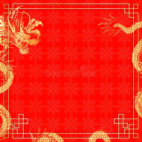 template red background with dragon 2 stock vector illustration of lunar dragon 58469075