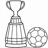 Soccer Coloring Ball Cup Pages Trophy Colouring Football Drawing Printable Print Easy Kids Color Clipart Soccerball Trophies Getdrawings Getcolorings Adults sketch template