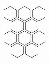 Hexagon Pattern Template Shape Outline Inch Stencil Hexagons Print Shapes Printable Clipart Templates Patterns Half Honeycomb Pdf Patternuniverse Stencils Crafts sketch template