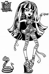 Cleo Nile Coloring Pages Monster High Getcolorings sketch template
