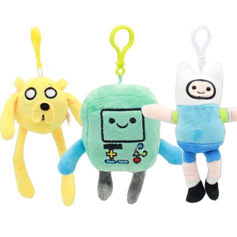 12 15cm Adventure Time Plush Keychain Toys Finn Jake