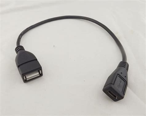 usb   female  micro   pin female charging data extension adapter cable ebay