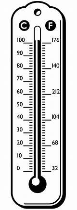 Thermometer Celsius Fahrenheit sketch template