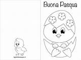 Pasqua Biglietti Pulcino Biglietto Bigliettidastampare Stampare Cestino sketch template
