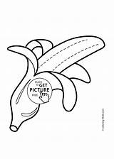 Banana Drawing Cartoon Leaf Getdrawings sketch template