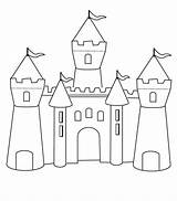Castle Draw Drawing Medieval Coloring Drawings Kids Simple Castles Easy Step Outline Kidsplaycolor Paintingvalley Princess Pages Printable Explore Template sketch template