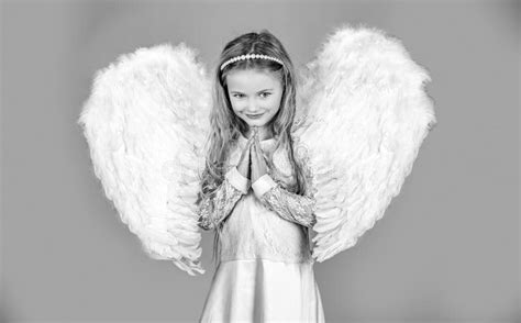 cute girl with angel wings stock image image of infant 13661545
