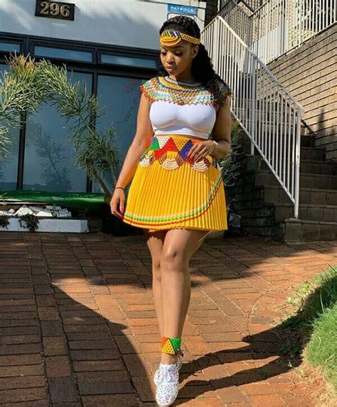 lerato seuoe looking gorgeous in her zulu maiden traditional attire for