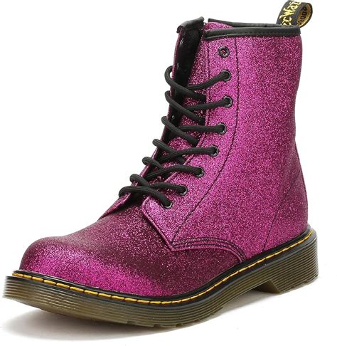 dr martens youth purple delaney glitter boots uk  amazoncouk shoes bags