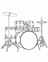 Drums Dessin Coloriages Museprintables sketch template