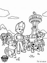 Paw Patrol Coloring Pages Print Color Printable Sheets Book Kids Cartoon Disney Visit Ages Crazy Christmas sketch template