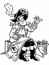 Coloring Pages Pirate Flag Sewing Piet Doghousemusic sketch template