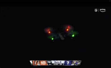 drone intrusion delays bengals ravens football game
